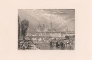 Rouen, vue en aval du fleuve