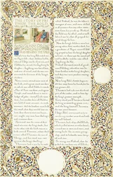 Manuscrit calligraphique et illuminé, c.1871-1873