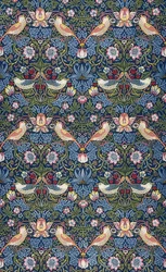 Le voleur de fraises. Tissu décoratif. 1883