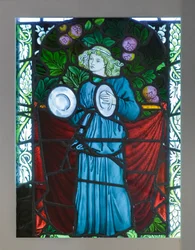 Ménestrel avec cymbales, conçu par William Morris