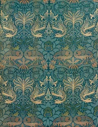 Conception textile de William Morris Peacock and Dragon, c.1880 (impression sur bois)