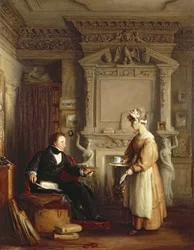 John Sheepshanks et un domestique
