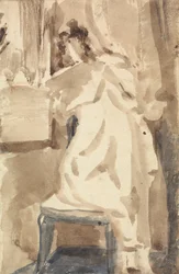 Étude pour une fille lisant