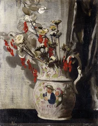 Un vase avec des lunaires