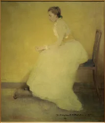 Femme en jaune