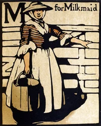 M pour la laitière, illustration de 