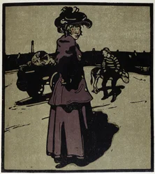 Marchand des Quatre Saisons, Londres - dans « Types de Londres », par William Nicholson (1872-1949), éd. Floury