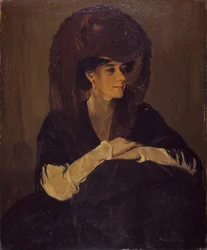 Le voile brun Portrait de Mme Harrington Mann