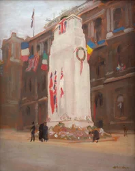 Le cénotaphe (Procession du matin de la paix)