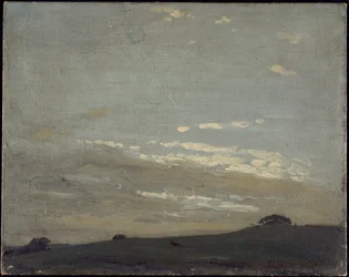 Le coucher de soleil argenté