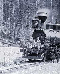 Pionniers du chemin de fer canadien, vers 1890 - photo par Nottman