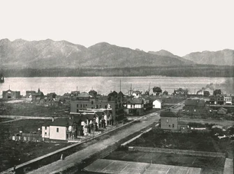 Le port, Vancouver, Canada, 1895