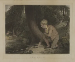 Un garçon à la pêche