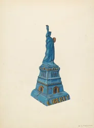 Banque : Statue de la Liberté, vers 1940
