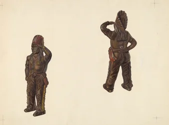 Banque de pièces Chef Indien, vers 1938