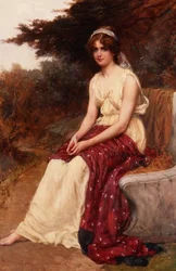 Jeune fille portant une robe jaune