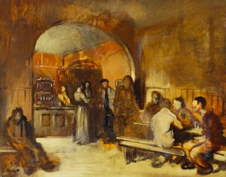 Intérieur de taverne