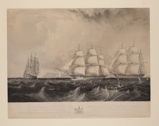 Cette gravure représentant le navire de l