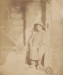 Garçon épluchant un navet, v. 1854 (photo)