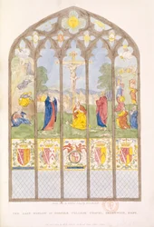 La fenêtre orientale de la chapelle du Norfolk College, Greenwich, Londres, 1804