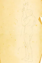 Moïse, Aaron et Hur sur le mont Horeb (étude - personnage de droite)