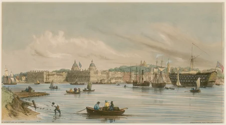 Greenwich et le Dreadnaught, c.1840