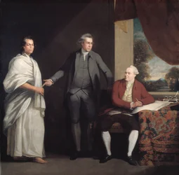Omai, Joseph Banks et Dr Daniel Solander, vers 1775-6