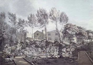 Le jardin à Strawberry Hill, vers 1780
