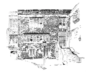 Chambre de Jérusalem. Résidence des abbés, Westminster, vers 1897