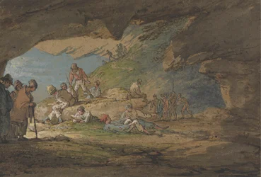 Une Grotte en Plein Soleil, avec des Figures