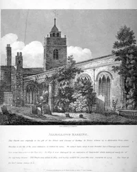 Église All Hallows-by-the-Tower, Londres, 1810