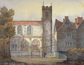 Église Sainte-Catherine près de la Tour, Stepney, Londres, 1815