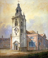 Église de Sainte Marie, Whitechapel, Londres, vers 1815