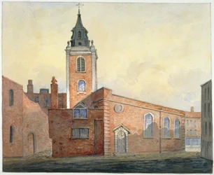 Église Saint-Michel Bassishaw, Cité de Londres, 1815