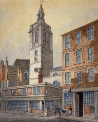 Vue de St Dionis Backchurch, City of London