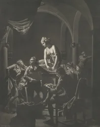 Une académie à la lumière de la lampe, 20 février 1772