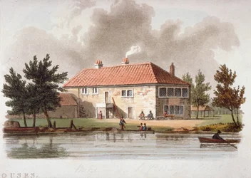 La Taverne Mitre sur le canal de Paddington, Londres, vers 1810