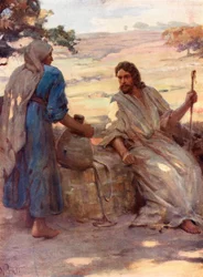 La femme au puits de Samarie, Jean iv, 6, 7