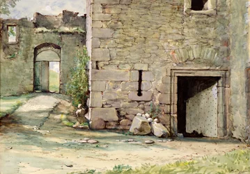 La porte ouest, Château de Mains
