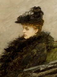 Le Boa à plumes, vers 1892