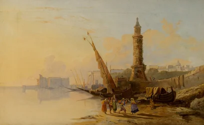 Scène de la côte italienne