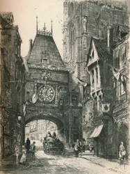 La Grosse Horloge, Rouen, 19e siècle, 1925