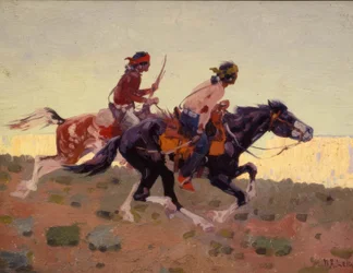 La persécution, Kayenta, Arizona / Peinture