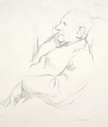Sir Francis Seymour Haden endormi, 1897