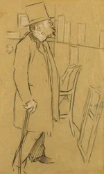 Le Connaisseur - Peut-être un portrait de M. Julien, vers 1890