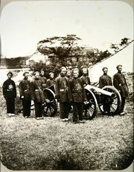 Soldats chinois, vers 1875
