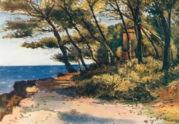 Cap Martin (lithographie couleur)