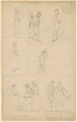 Études de groupes figuratifs