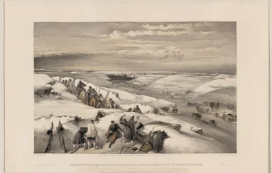 Sébastopol depuis la batterie de 26 canons, 1855
