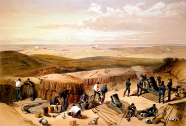Les nouveaux ouvrages lors du siège de Sébastopol..., guerre de Crimée, 1853-1856